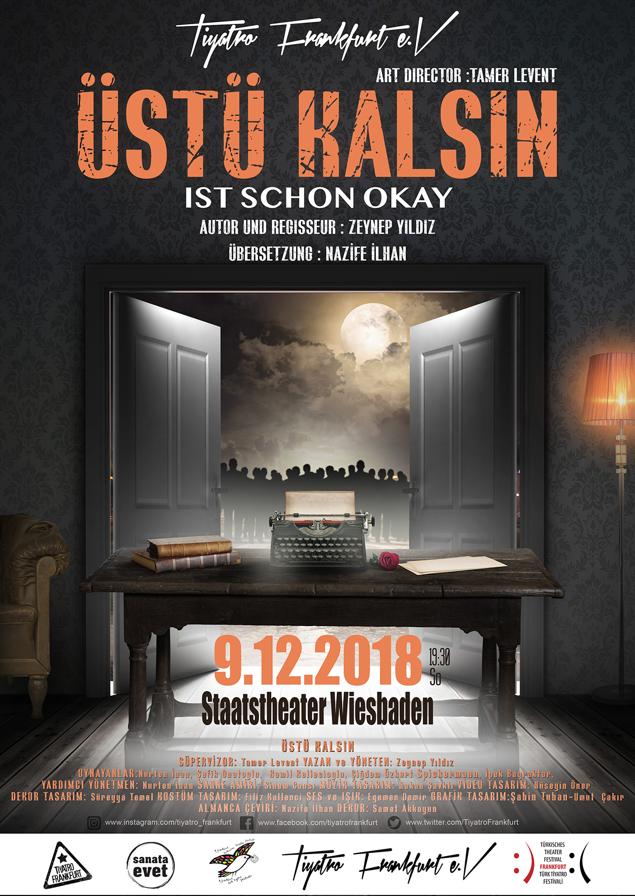 Üstü Kalsın — Tiyatro Frankfurt afişi